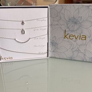 Kevia Silver Necklace Set